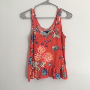 American Eagle floral tank top.